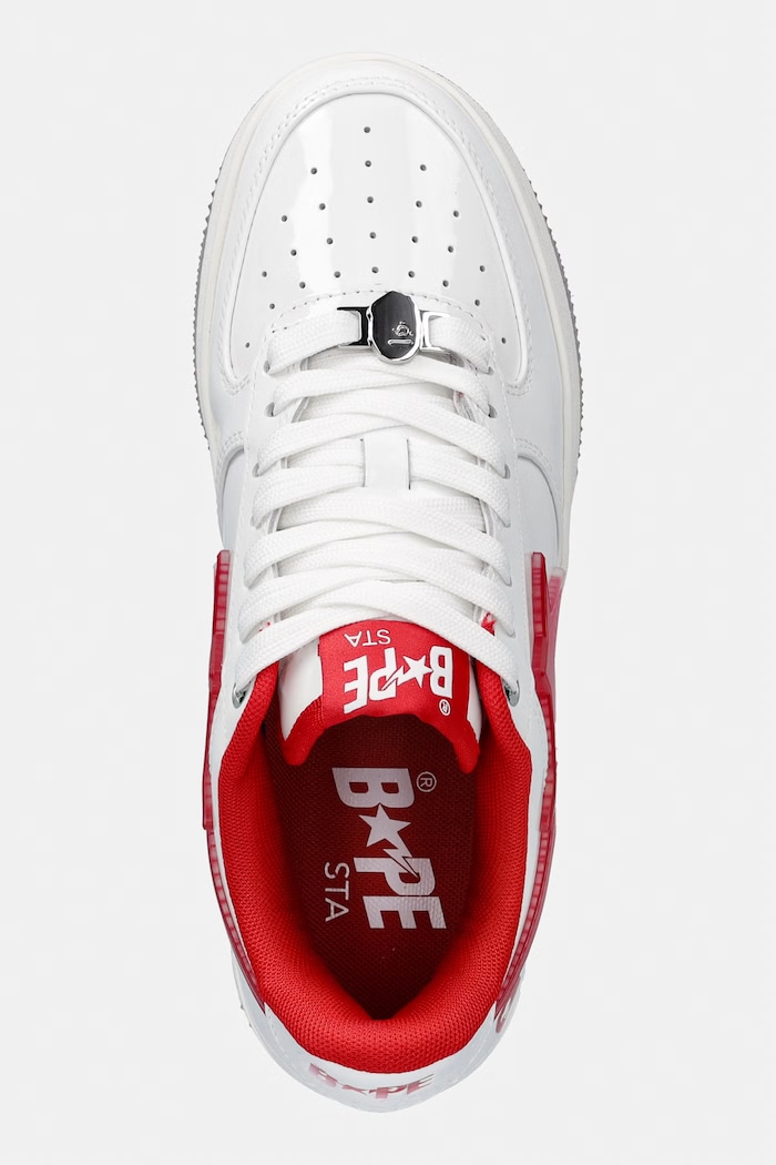 A Bathing Ape STA #4 sneakersy damskie skórzane biały 0ZXSHW304912Q