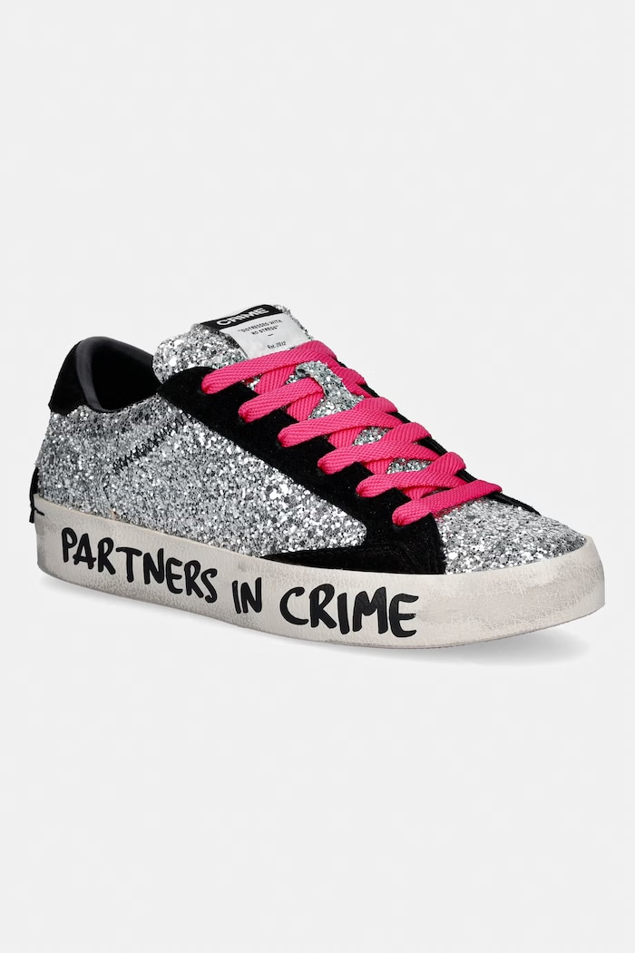 Crime London DISTRESSED sneakersy damskie srebrny 25015II8.25
