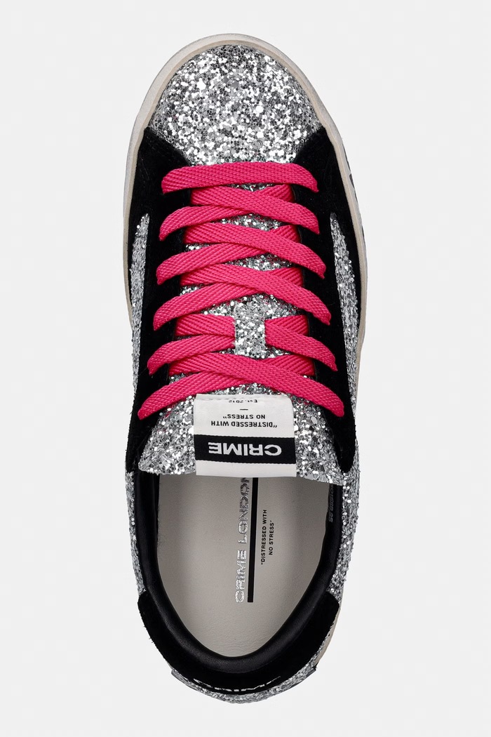 Crime London DISTRESSED sneakersy damskie srebrny 25015II8.25