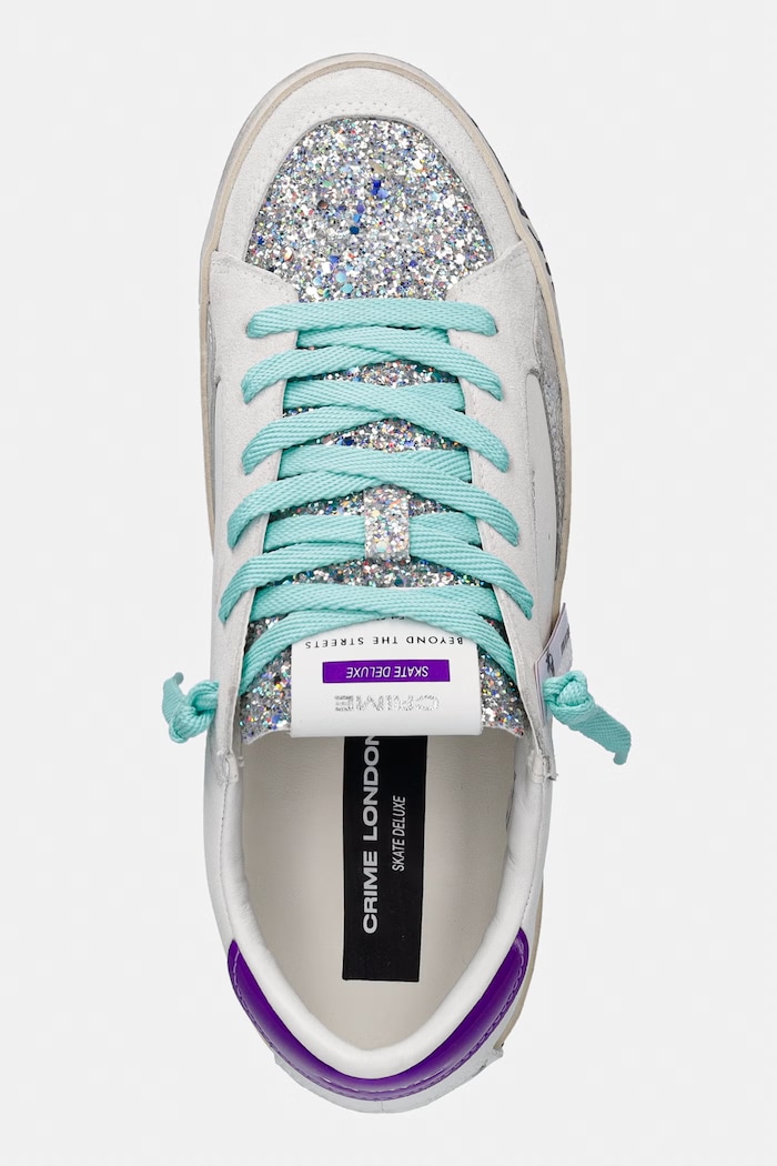 Crime London SK8 DELUXE sneakersy damskie skórzane biały 29120EE8.10