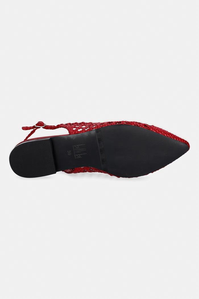 Billi Bi balerinke usnjene Red nappa A9571.079 rdeča