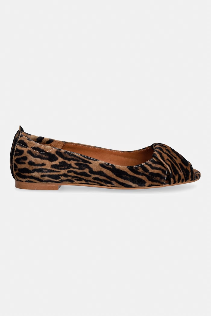 Billi Bi baleríny semišové Leopardo cuoio suede A9410.542 hnedá SS26
