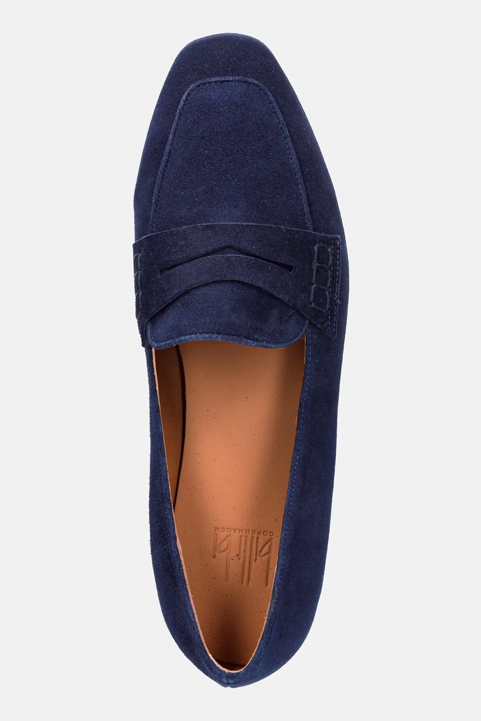 Billi Bi mokasyny damskie zamszowe Blue suede granatowy A9400.511