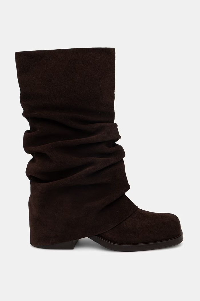 Billi Bi visoke čizme za žene od brušene kože Brown suede A8912.556 smeđa AW26