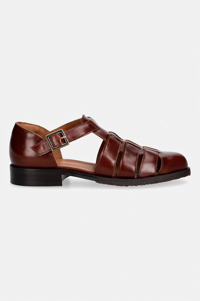 Billi Bi polčevlji ženski usnjeni Cognac bark calf A6315.805 rjava SS26