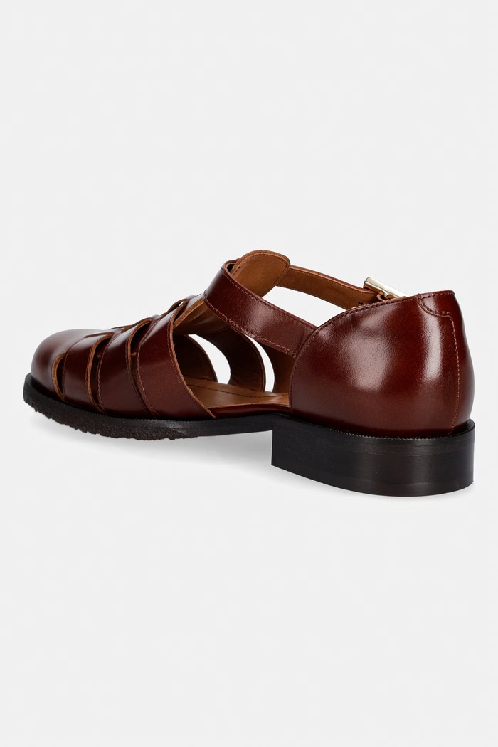Obutev Billi Bi polčevlji ženski usnjeni Cognac bark calf A6315.805 rjava