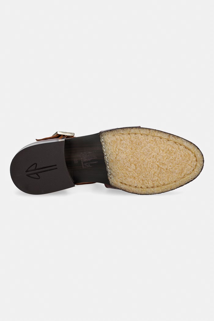 Billi Bi polčevlji ženski usnjeni Cognac bark calf A6315.805 rjava