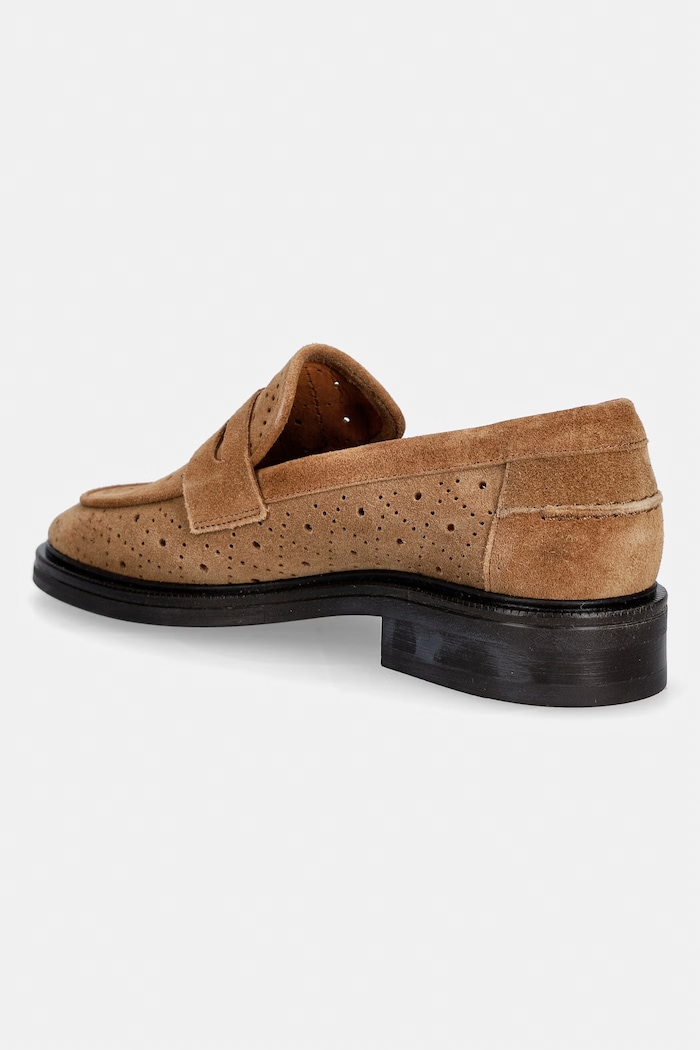 Obuća Billi Bi mokasinke za žene od brušene kože Cuoio babysilk suede A19689.554 bež