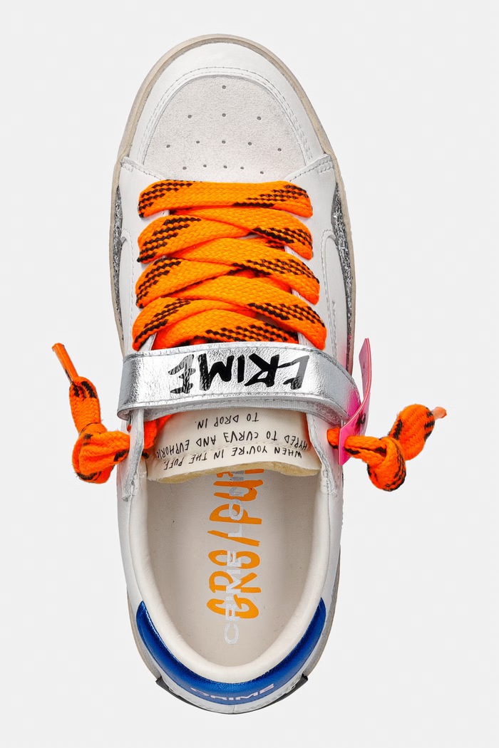 Crime London SK8 DELUXE sneakersy damskie skórzane biały 25111AA8.10