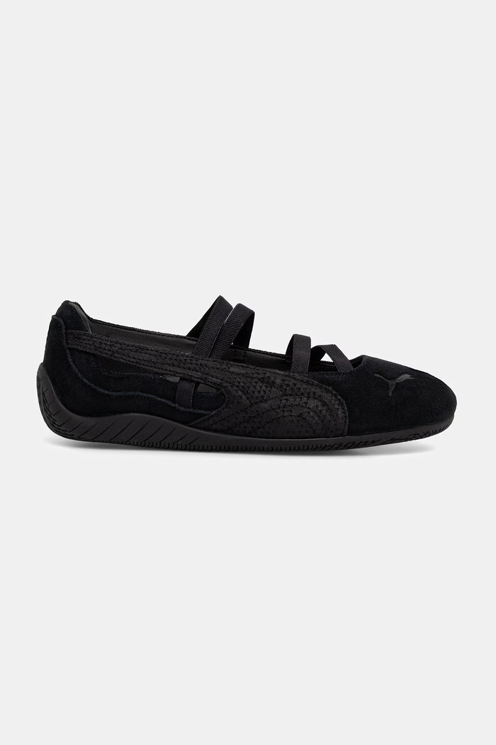 Puma μπαλαρίνες σουέτ Speedcat Ballet Python 407706 μαύρο SS26