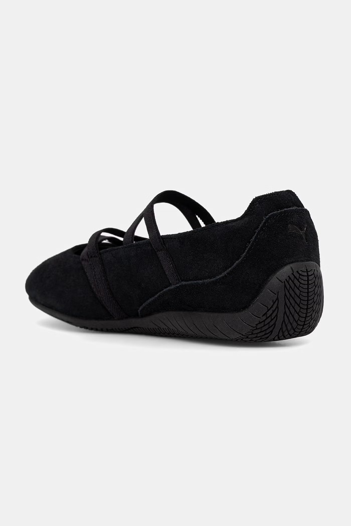 Παπούτσια Puma μπαλαρίνες σουέτ Speedcat Ballet Python 407706 μαύρο