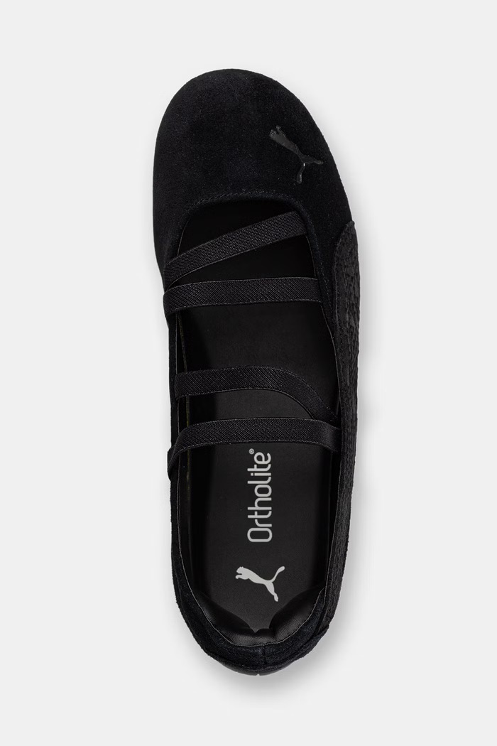 Puma μπαλαρίνες σουέτ Speedcat Ballet Python μαύρο 407706
