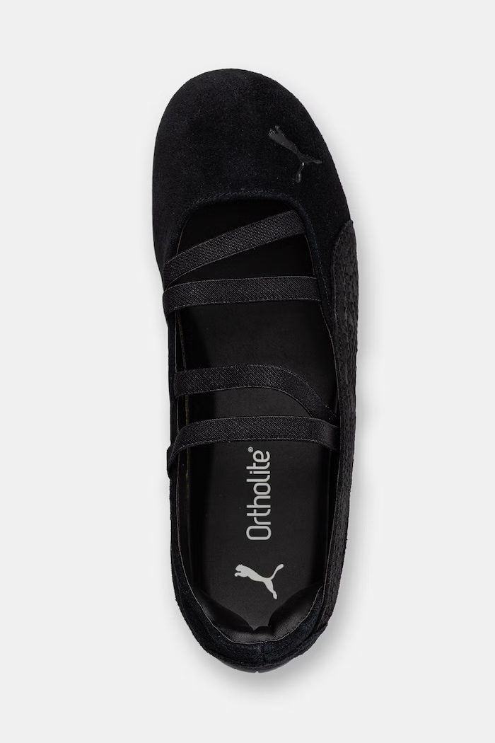 Puma μπαλαρίνες σουέτ Speedcat Ballet Python μαύρο 407706
