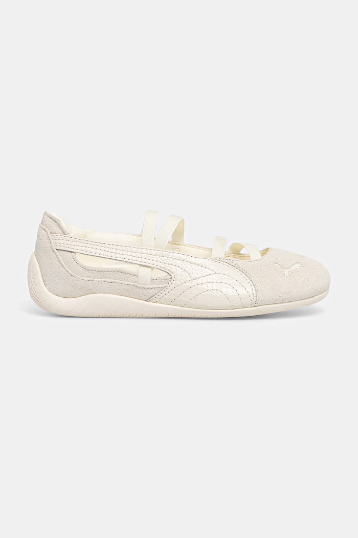 Puma μπαλαρίνες σουέτ Speedcat Ballet Python II 407710 μπεζ SS26