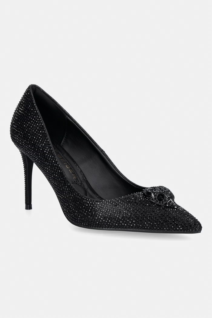 Kurt Geiger London stilettos Belgravia Eagle Court Dr-Black negru 5397100689.BLACK