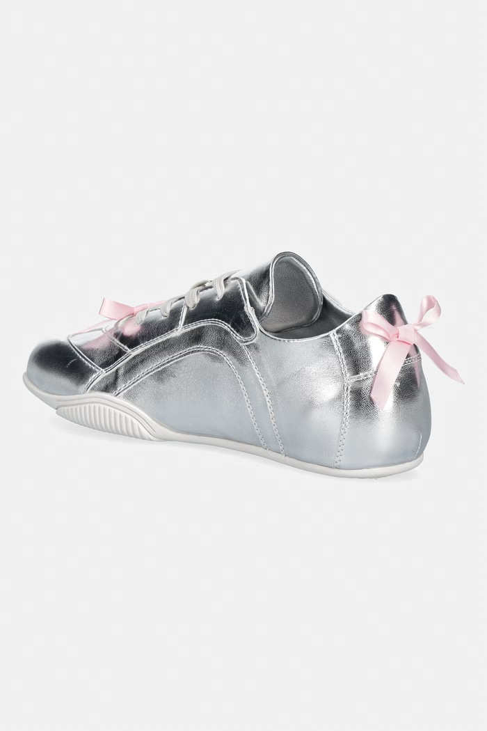Παπούτσια Koi Footwear Bambalina Cat Lace up Bow Pumps sneakers Γυναικεία Bambalina.Silver ασημί