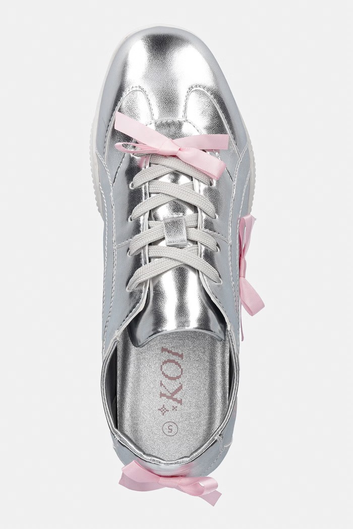 Koi Footwear Bambalina Cat Lace up Bow Pumps sneakers Γυναικεία ασημί Bambalina.Silver