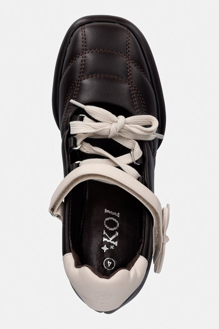 Koi Footwear γόβες σε σφήνα Adria Padded Kitten Heel καφέ Adria.BROWN