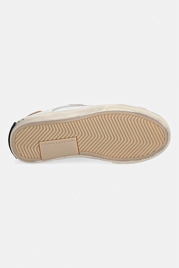 Crime London DECONSTRUCTED sneakers γυναικεία δερμάτινα 29070PP8.10 λευκό