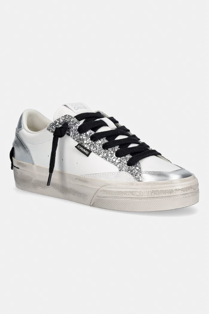 Crime London SOHO sneakers γυναικεία δερμάτινα λευκό 29504PP8.25
