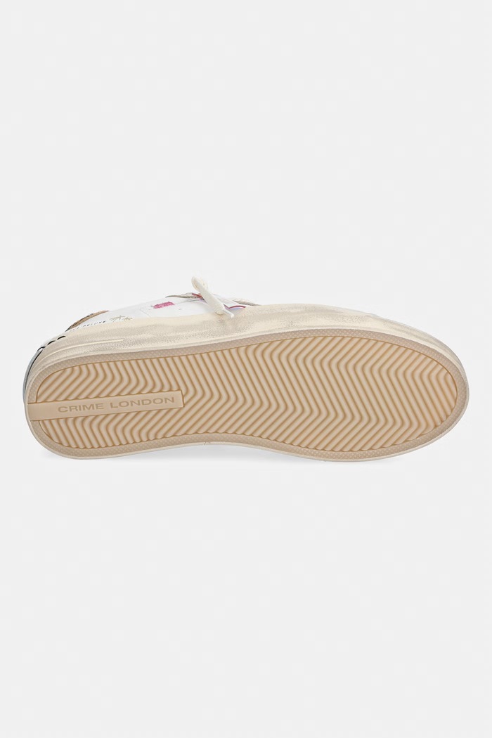 Crime London SK8 DELUXE WEDGE sneakers Γυναικεία δερμάτινα 29153PP8.10 λευκό