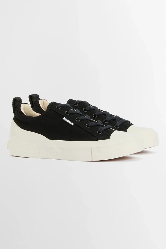 Barbour Stanhope Trainer teniske ženske bombažne LFO0808BK72 črna SS26