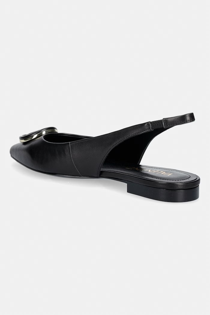 Încălțăminte Valentino balerini din piele VALENTINE 91V1602NAP.BLACK negru