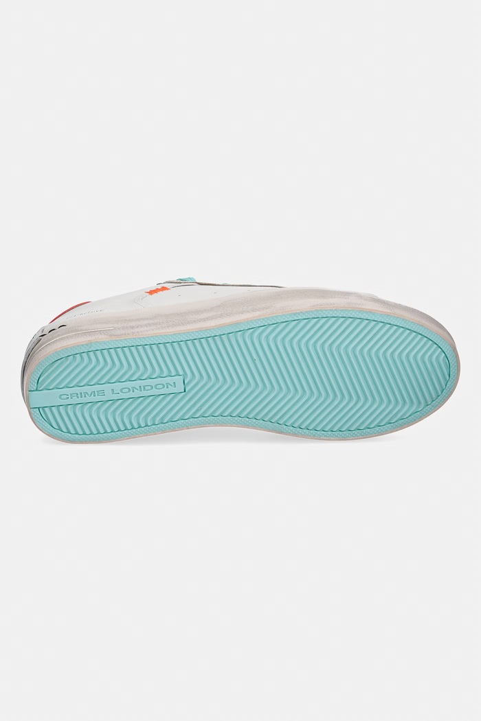 Crime London SK8 DELUXE sneakersy damskie skórzane 29127EE8.10 biały