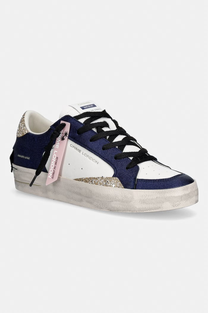 Crime London SK8 DELUXE tenisky dámske kožené tmavomodrá 29117EE8.40