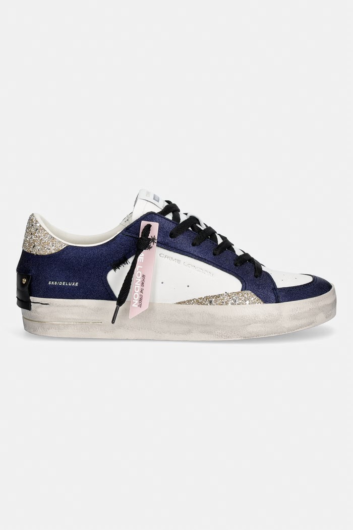 Crime London SK8 DELUXE tenisky dámske kožené 29117EE8.40 tmavomodrá SS26