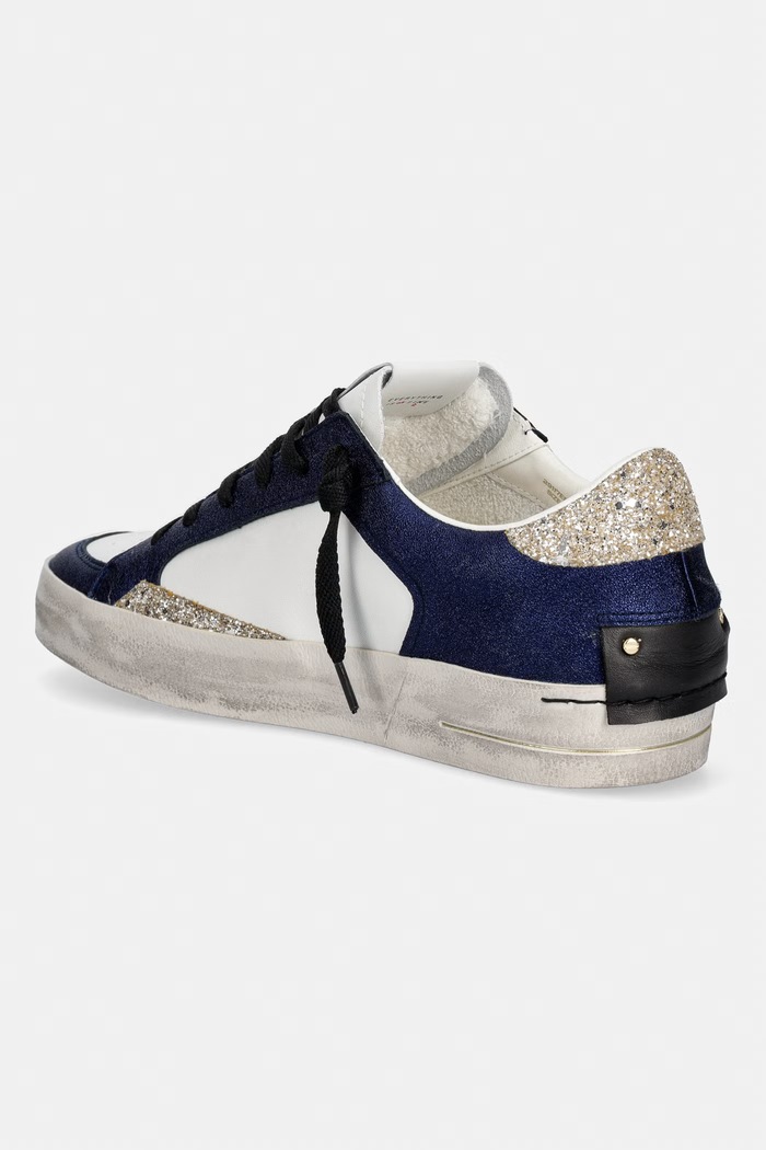 Obuv Crime London SK8 DELUXE tenisky dámske kožené 29117EE8.40 tmavomodrá