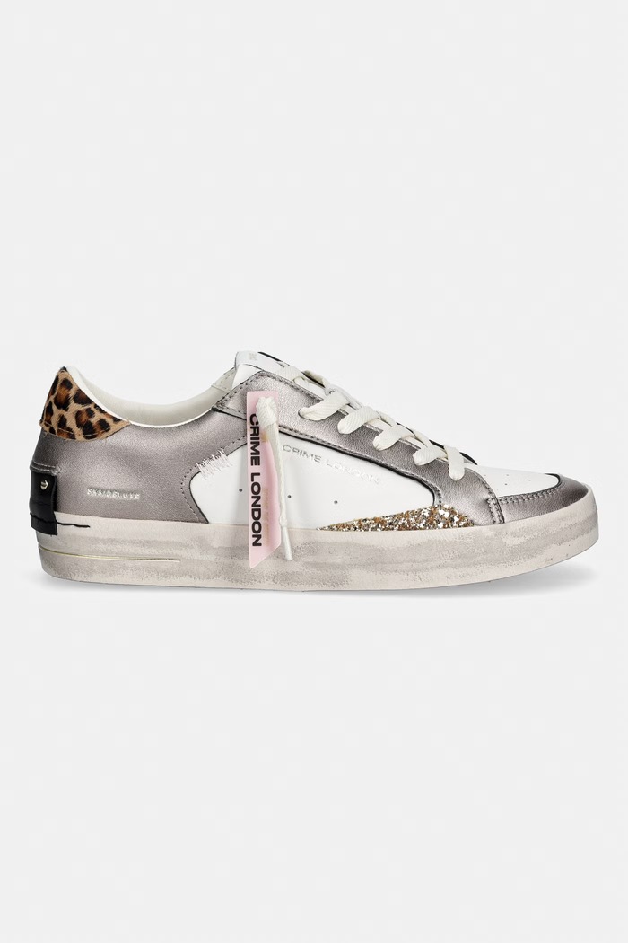 Crime London SK8 DELUXE tenisky dámske kožené 29115EE8.60 hnedá SS26