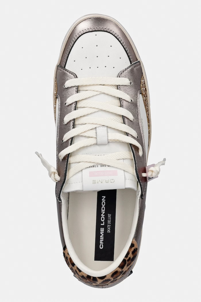 Crime London SK8 DELUXE tenisky dámske kožené hnedá 29115EE8.60