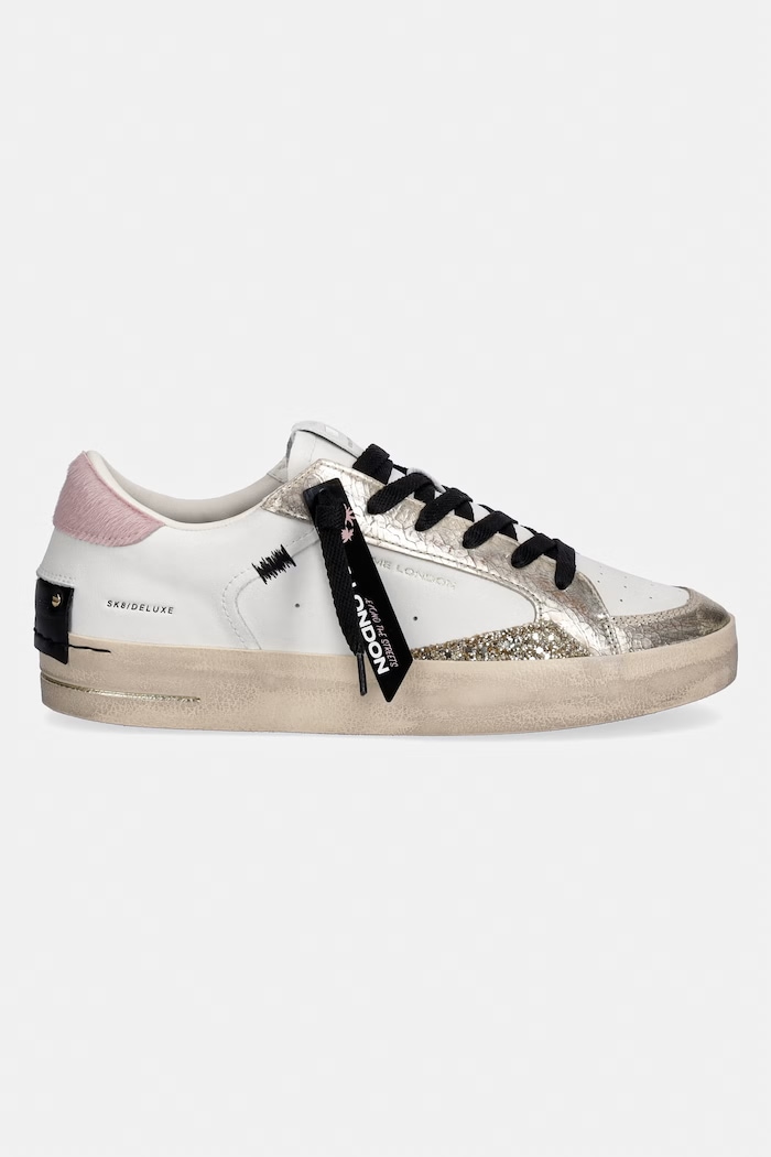 Crime London SK8 DELUXE sneakers pentru femei, din piele 25115II8.10 alb SS26