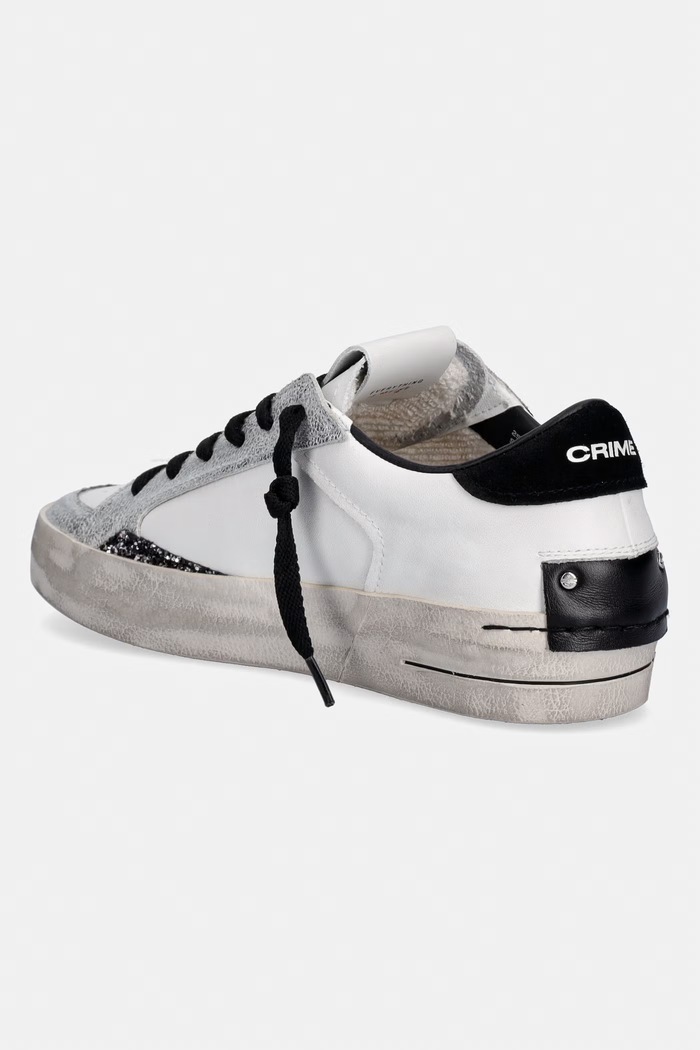 Obuwie Crime London SK8 DELUXE sneakersy damskie skórzane 25116II8.10 biały