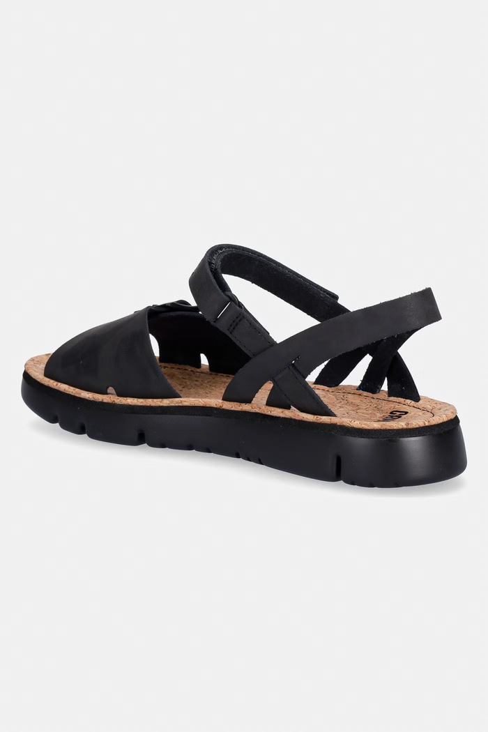 Încălțăminte Camper sandale pentru femei, din piele Oruga Sandal K200631.003 negru