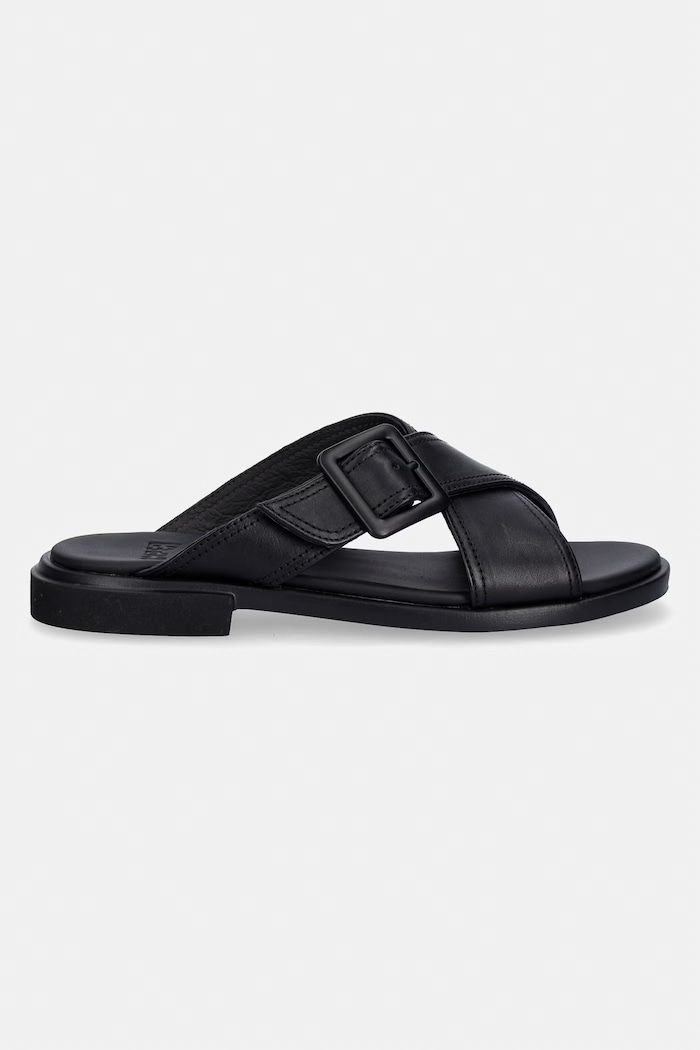Camper klapki na płaskim obcasie damskie skórzane Edy K201384.005 czarny SS26