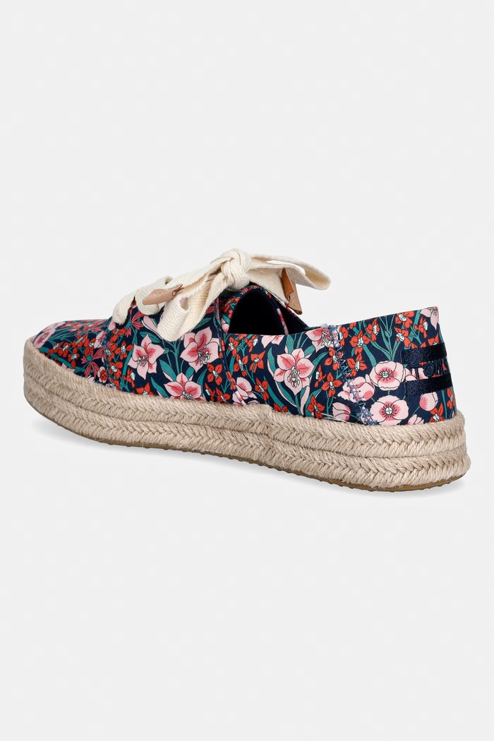 Obuv Toms espadrilky dámske CAROLINA LACE UP 10022630.BLUE tmavomodrá