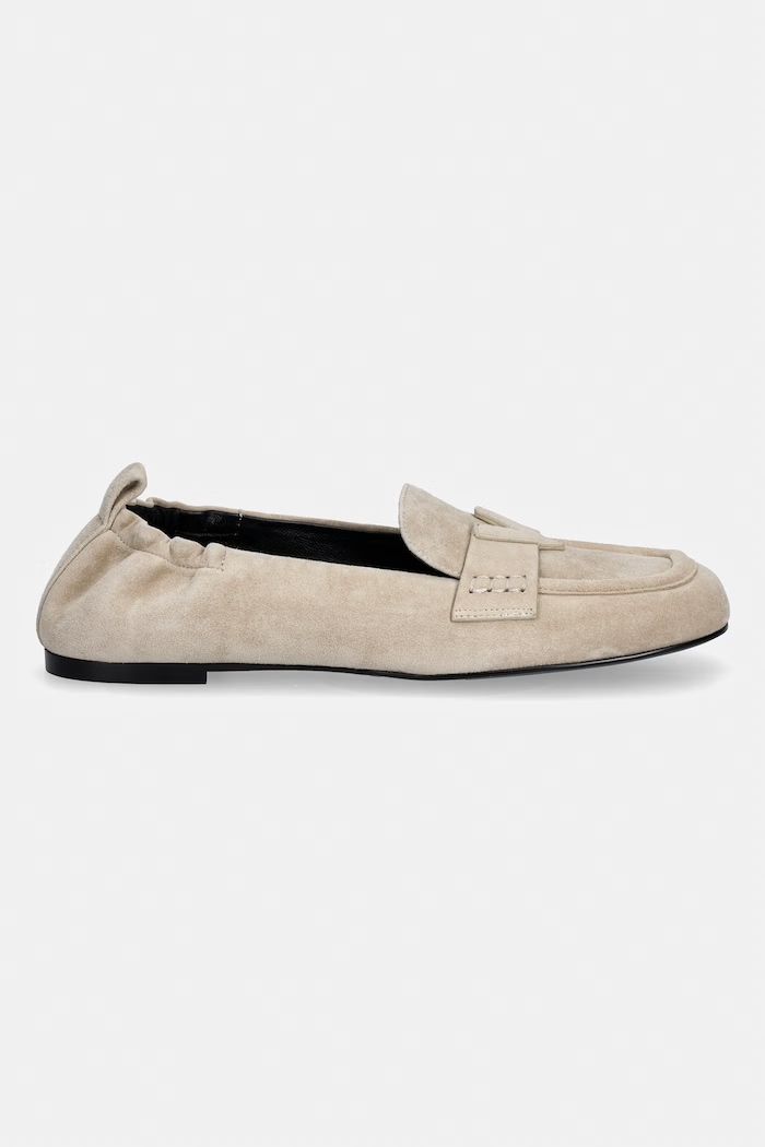 Valentino mokasyny damskie zamszowe RESORT 91R3105CAM.SAND beżowy SS26