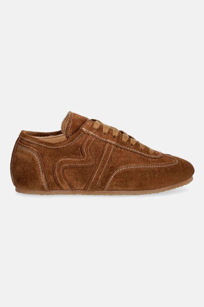 Billi Bi Cognac suede sneakers γυναικεία σουέτ A8575.055 καφέ SS26