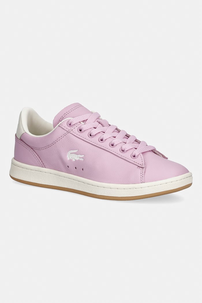 Lacoste Carnaby Set Leather Sneakers tenisky dámske kožené ružová 51SFA0094.ANQ