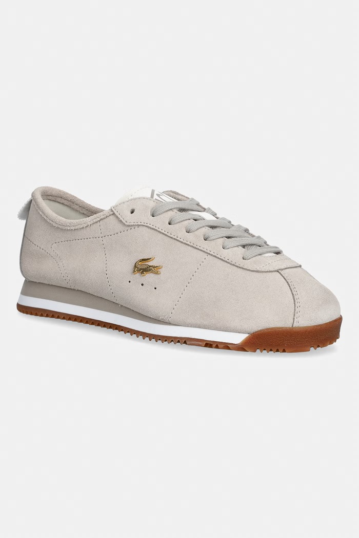 Lacoste CLUB-LOW sneakers pentru femei, din piele întoarsă bej 51SFA0049.1E7