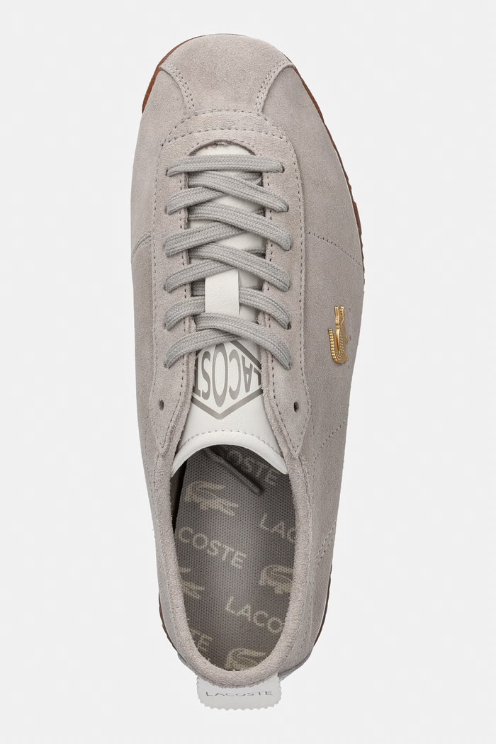 Lacoste CLUB-LOW sneakers pentru femei, din piele întoarsă bej 51SFA0049.1E7