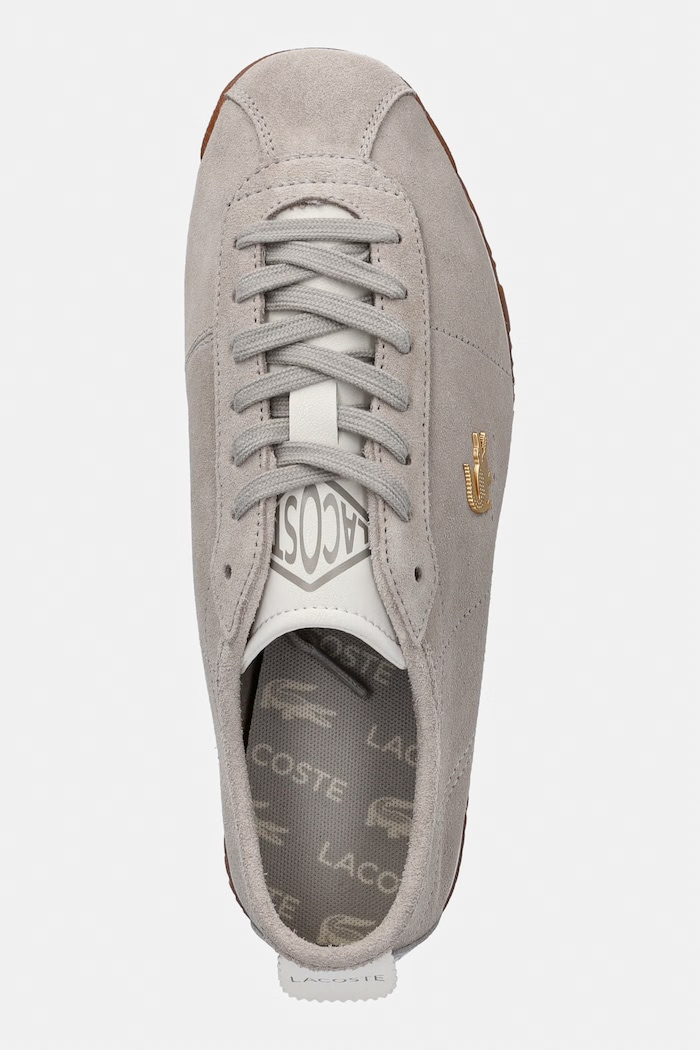 Lacoste CLUB-LOW sneakers pentru femei, din piele întoarsă bej 51SFA0049.1E7