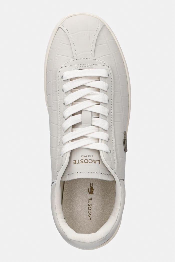 Lacoste Baseshot Leather Sneakers sneakers pentru femei, din piele bej 51SFA0195.18C