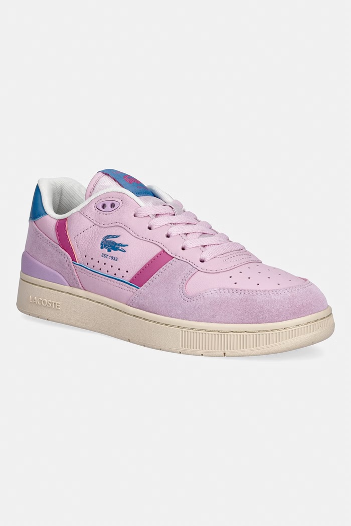 Lacoste T-CLIP SET 126 sneakers pentru femei, din piele roz 51SFA0117.ARS
