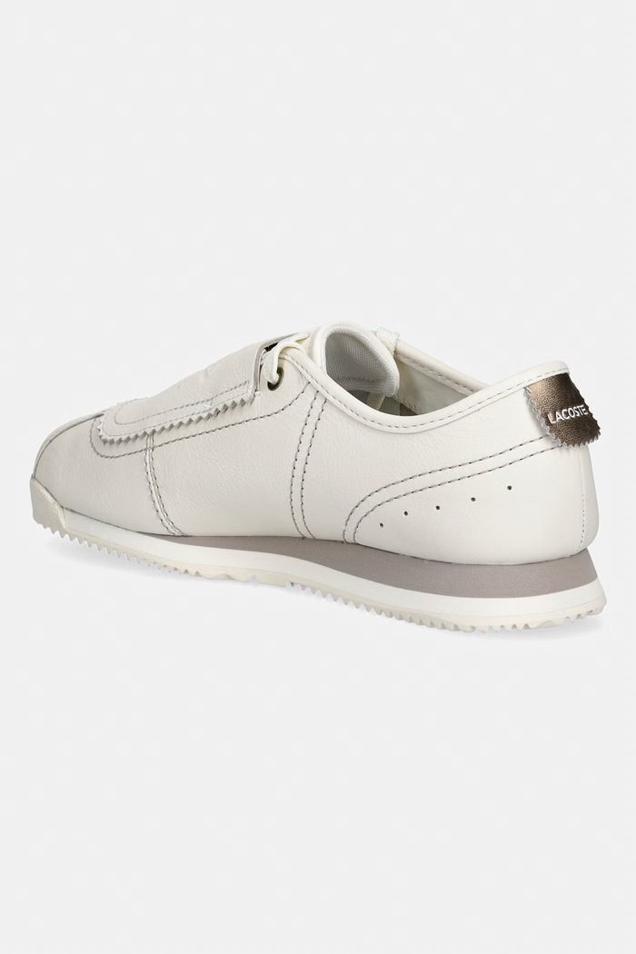 Încălțăminte Lacoste Club-Low Leather Slip-On sneakers pentru femei, din piele 51SFA0025.2B7 bej