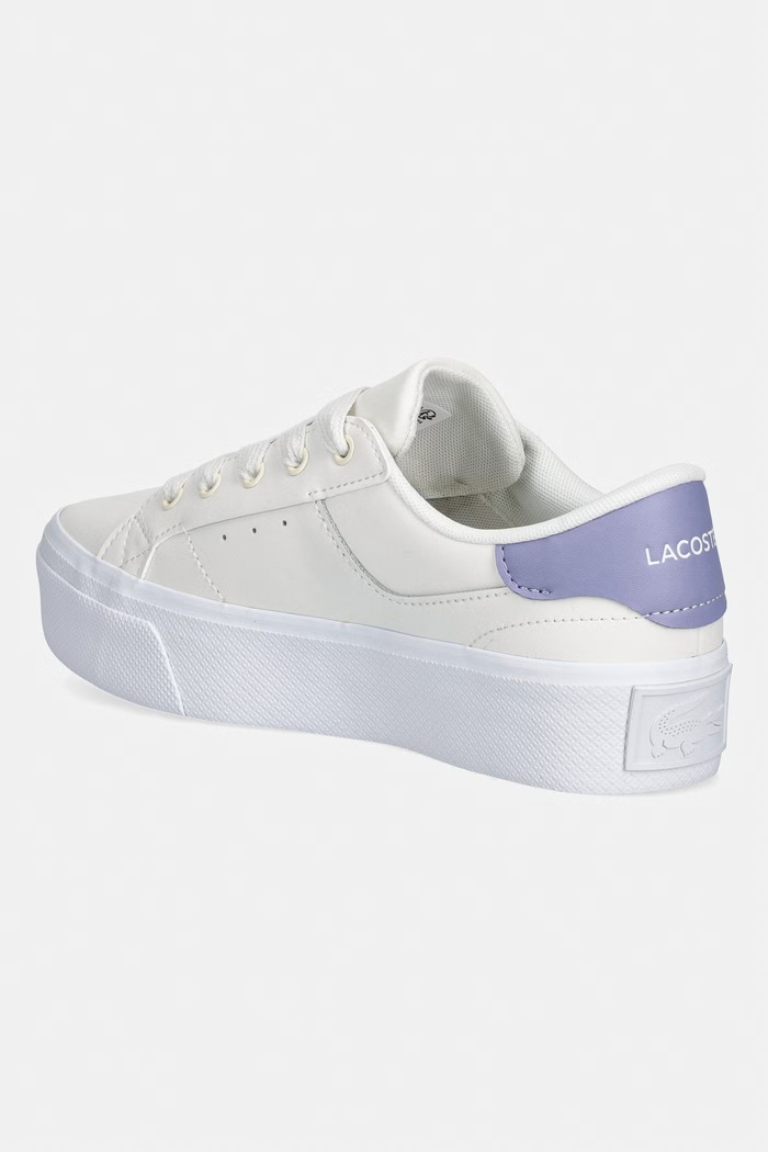 Obuv Lacoste Ziane Platform Leather Sneakers tenisky dámske 50CFA0035.AI6 béžová