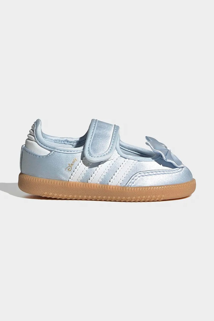 Detské balerínky adidas Originals DISNEY SAMBA JANE textilný modrá IH1760