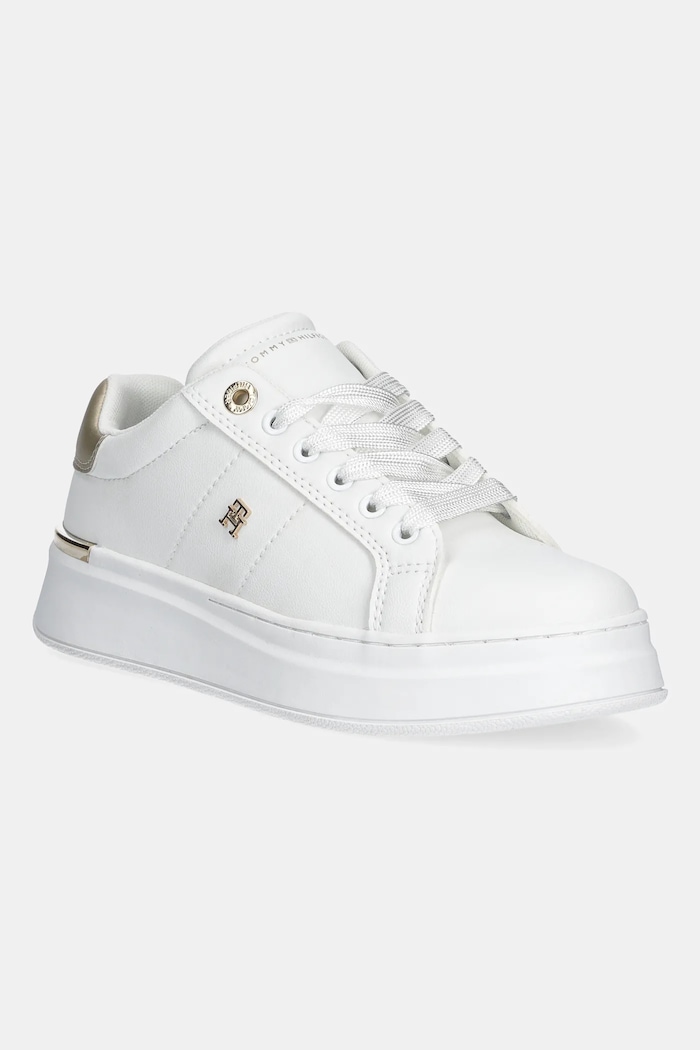 Dětské tenisky Tommy Hilfiger šněrovací bílá T3A9.34253
